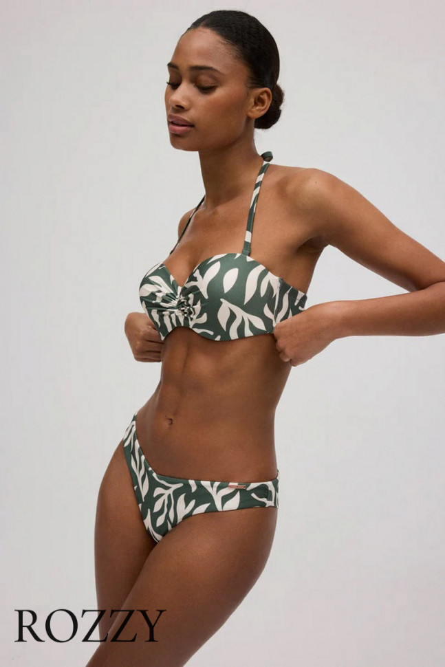 Купальник раздельный Ysabel Mora 83097 оливковый/белый