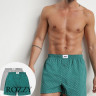 Трусы боксеры мужские DIM 0ARM зеленый/серый (уп.2шт.)