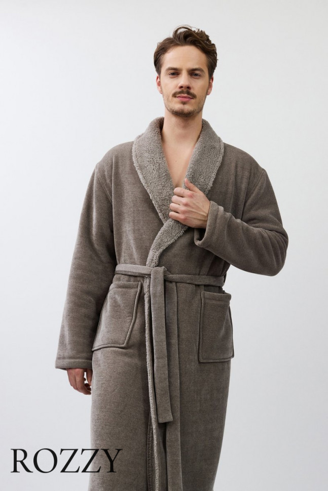 Халат мужской Aruelle Elliot серый