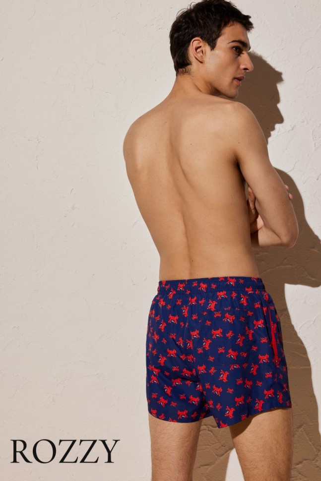 Шорты купальные мужские Ysabel Mora 90121 темно-синий/красный