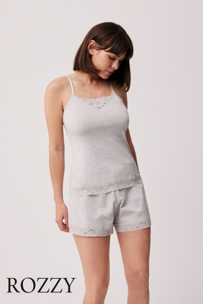 Пижама хлопковая Ysabel Mora 10559 серый