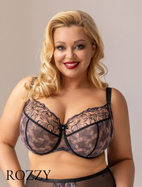 Бюстгальтер фулл-кап Kris Line Blurry черный/мультиколор