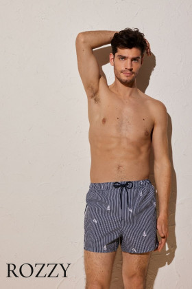 Шорты купальные мужские Ysabel Mora 90124 темно-синий/белый