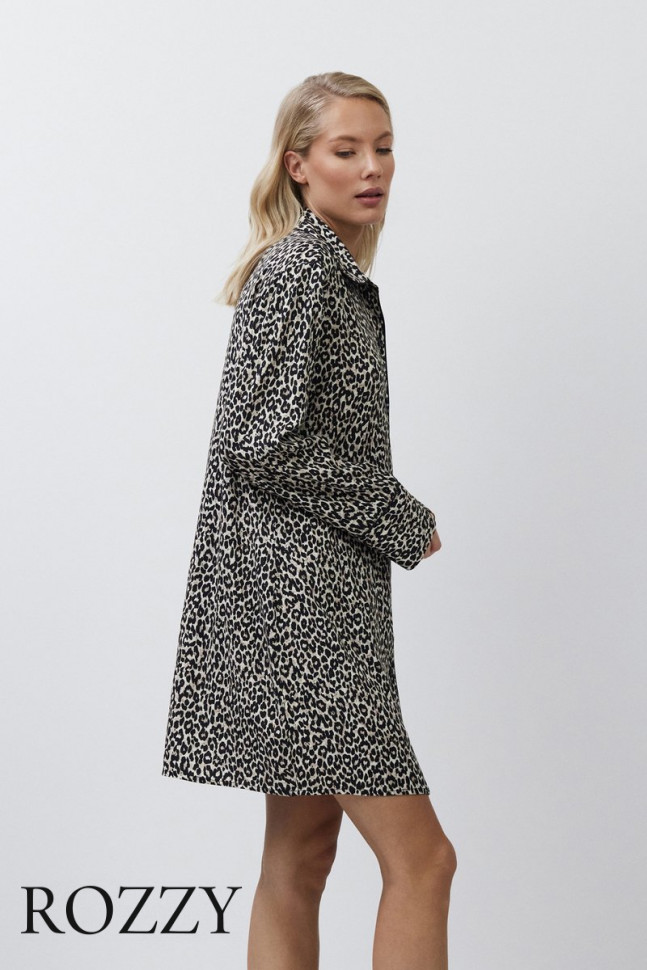 Сорочка вискозная Aruelle Leona леопардовый