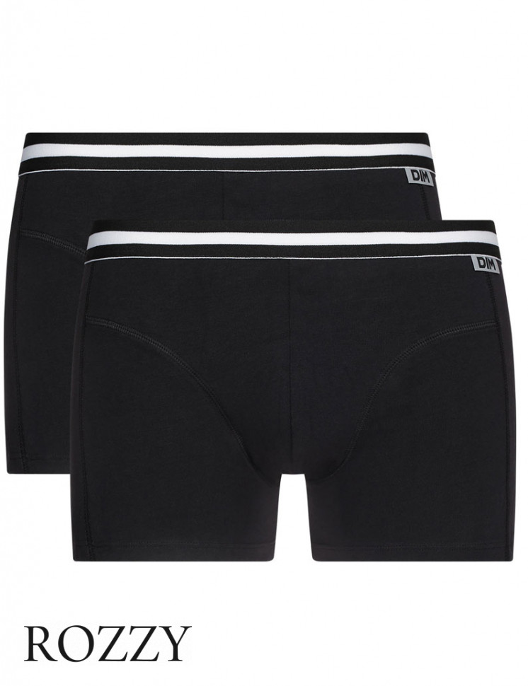 Трусы шорты мужские DIM 6578/2 черный/черный (уп.2шт.)
