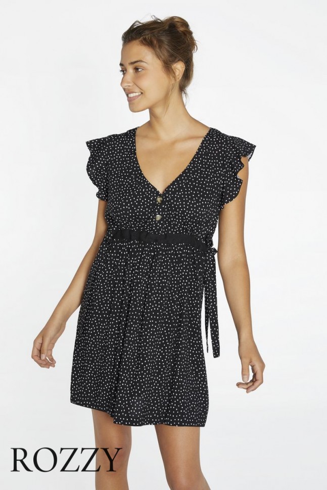 Платье пляжное вискозное Ysabel Mora 85717 черный/горох