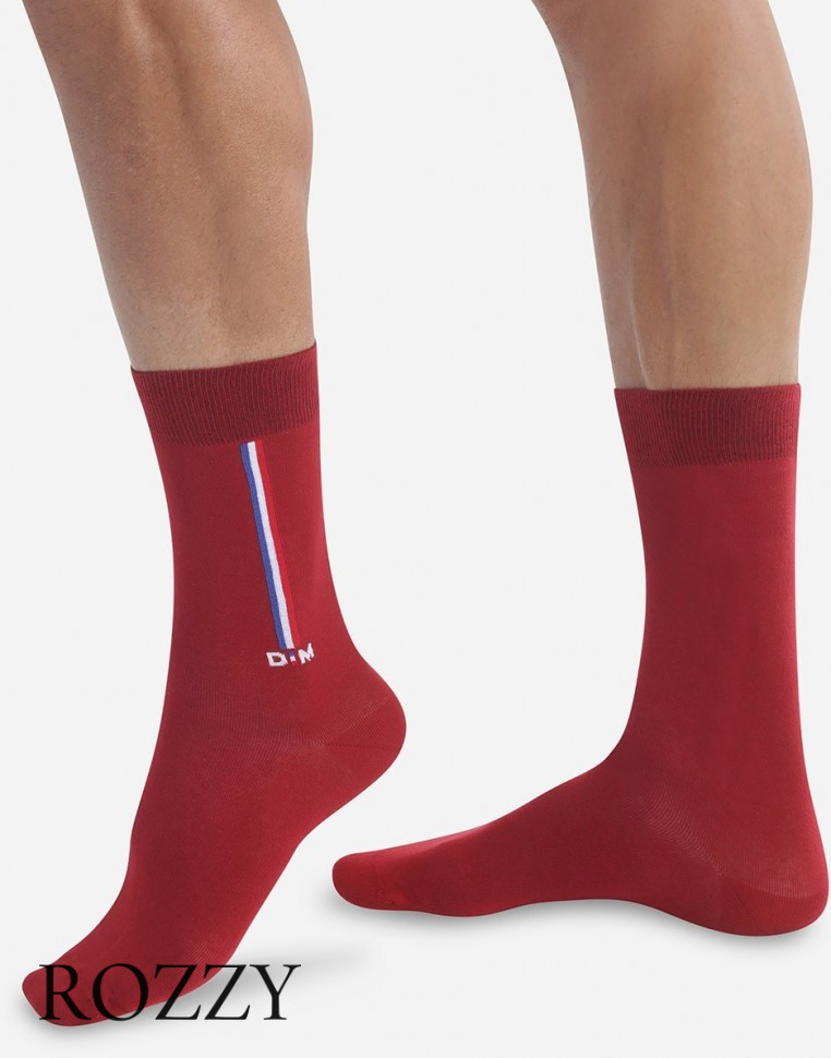 Носки мужские DIM 0CJS бордовый 