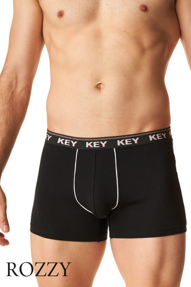 Трусы шорты мужские Key MXH 248 черный