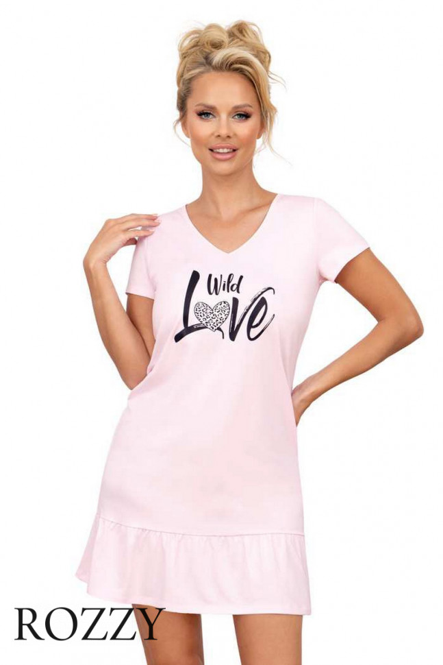 Сорочка хлопковая Donna Pantera светло-розовый