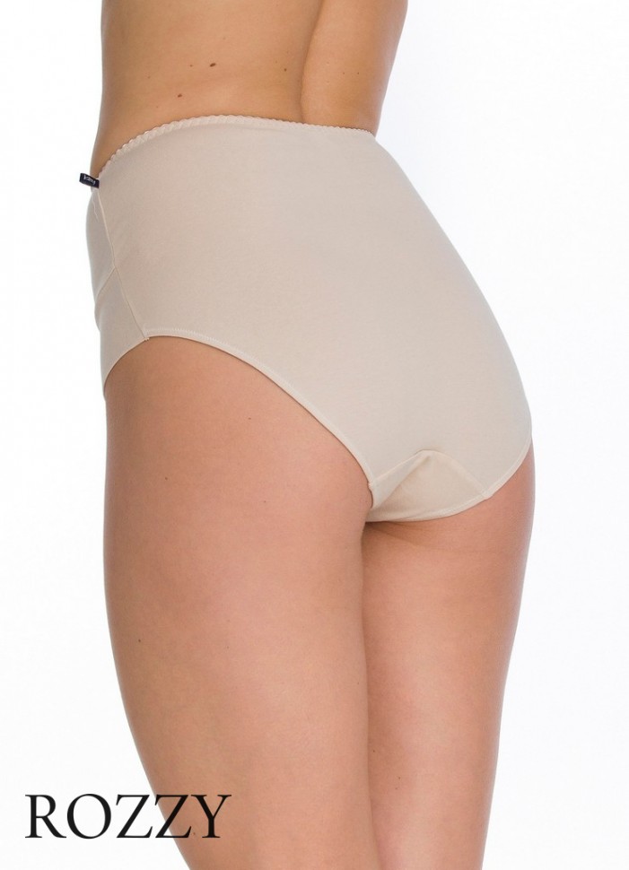 Трусы макси хлопковые Key LPF 110 бежевый (уп.2шт.)