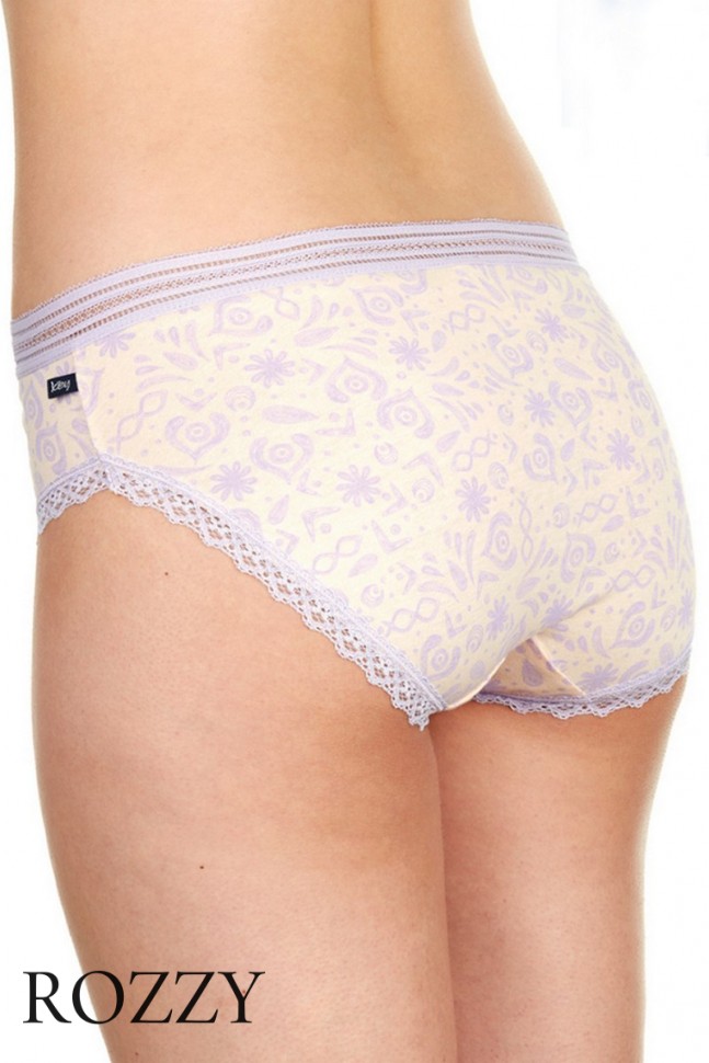 Трусы слипы хлопковые Key LPC 420 A22 оранжевый/сиреневый (уп.2шт.)