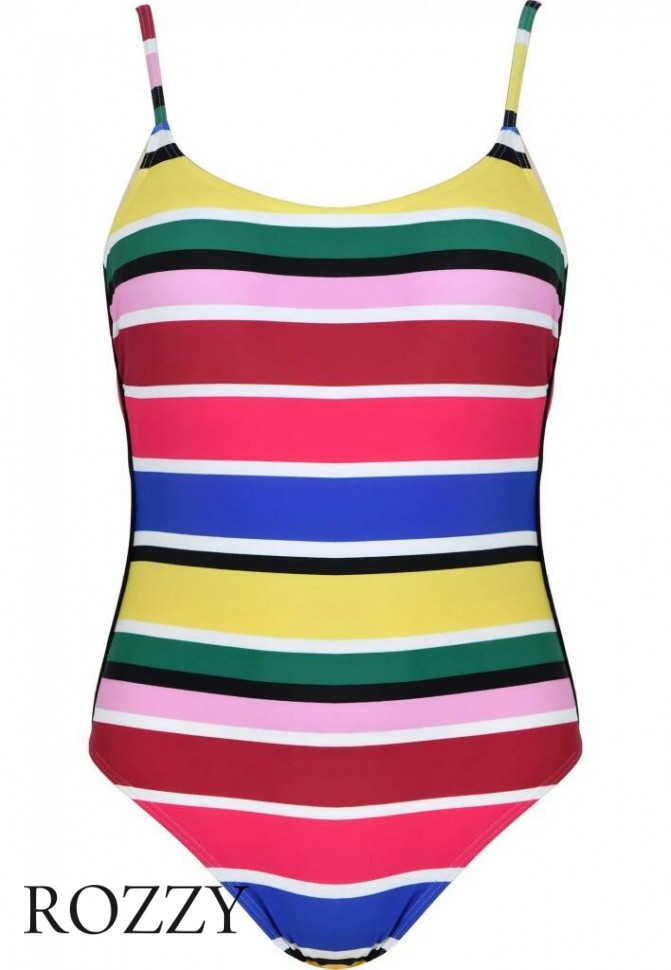 Купальник слитный Naturana Central Park 73407 розовый/зеленый/фиолетовый Ф