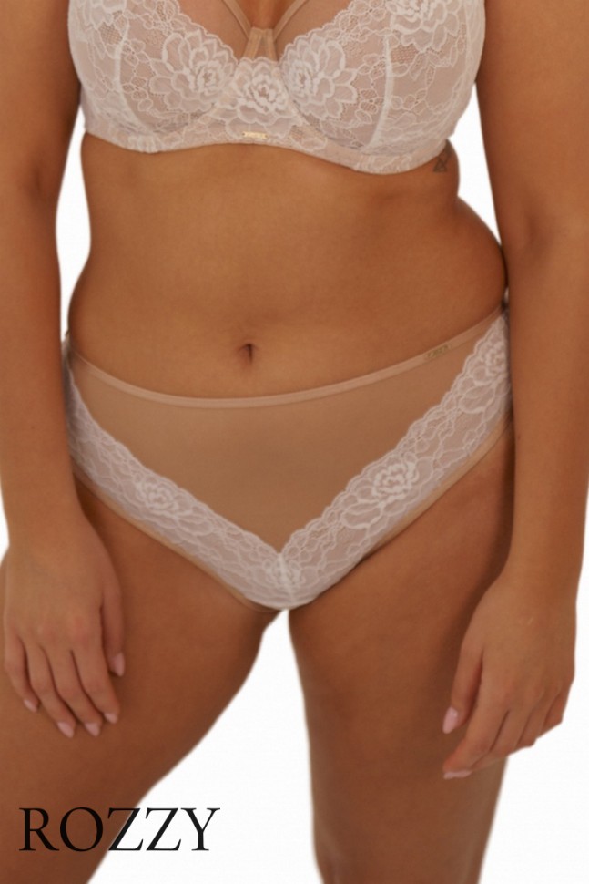 Трусы слипы Kinga Perla White P-969/3 бежевый/белый