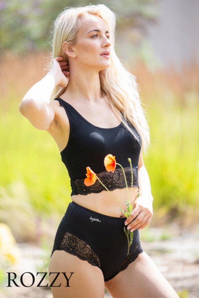 Топ хлопковый Key LBT 111 черный