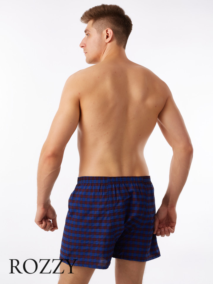 Трусы боксеры мужские Knocker TB4500 серый/синий/белый (уп.3шт.)