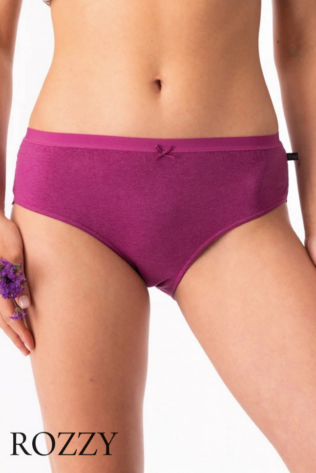 Трусы слипы хлопковые Key LPC 248 сливовый/джинсовый (уп.2шт.)