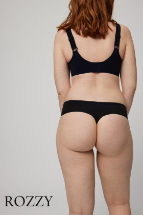 Трусы стринги обрезные корректирующие Ysabel Mora 19689 черный