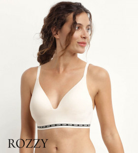 Бюстгальтер без косточек хлопковый DIM Icons Seamless 0DCQ бежевый