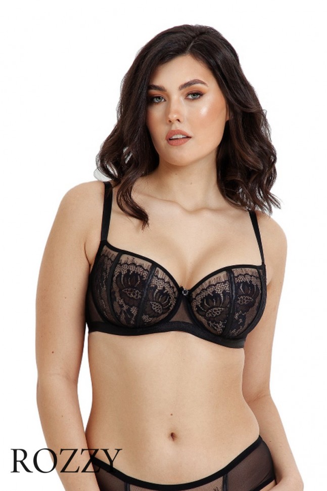 Бюстгальтер балконет Subtille Aida Black черный 