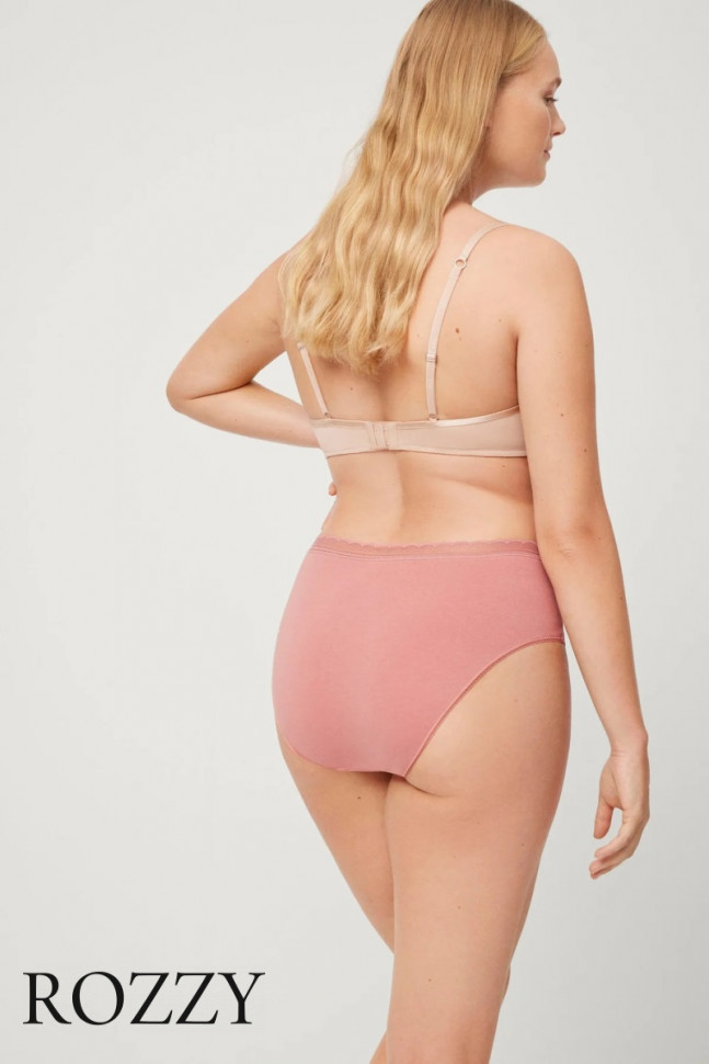 Трусы классика хлопковые Ysabel Mora 19536 пыльная роза