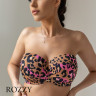 Бюстгальтер бандо купальный Kris Line Kenya леопардовый