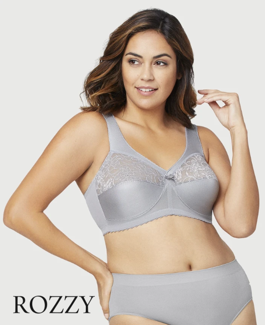Бюстгальтер без косточек Glamorise GI1000 серый