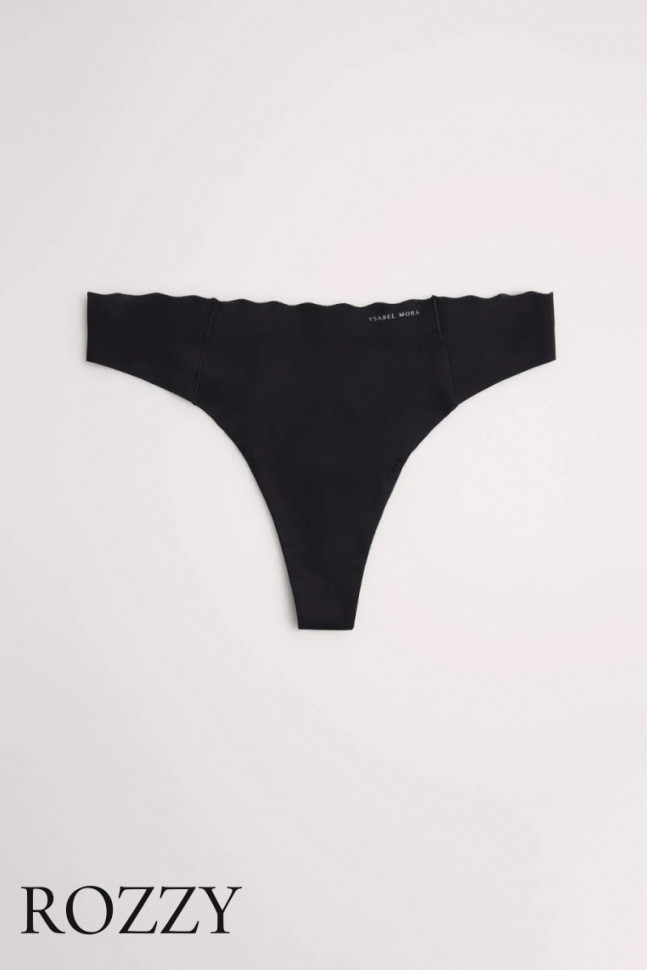 Трусы стринги обрезные Ysabel Mora 19338 черный