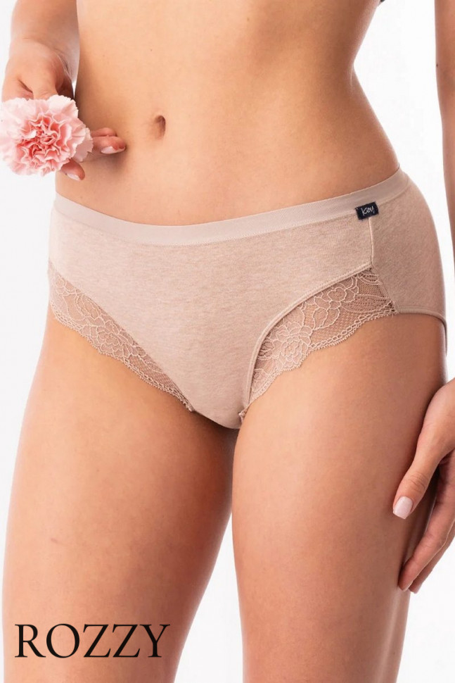 Трусы слипы хлопковые Key LPC 200 бежевый/капучино (уп.2шт.)