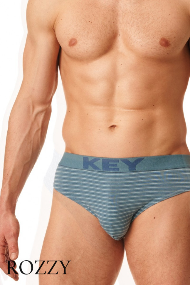 Трусы слипы мужские Key MPP 399 B22 синий/голубой (уп.2шт.)