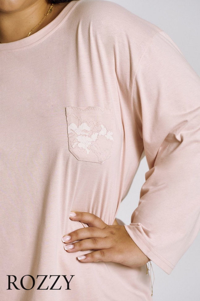 Пижама хлопковая Taro Nori Maxi 3442/3468 розовый