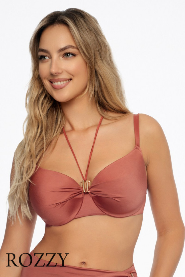 Бюстгальтер купальный Esotiq Thea 41552 терракотовый