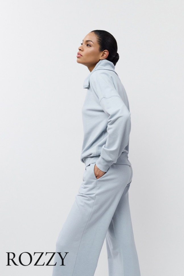 Костюм домашний Aruelle Brisa Set серо-голубой