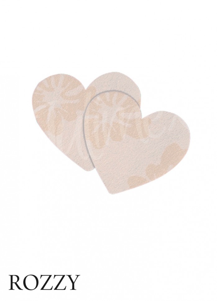 Наклейки на соски (сердечки) Julimex PS-04 телесный