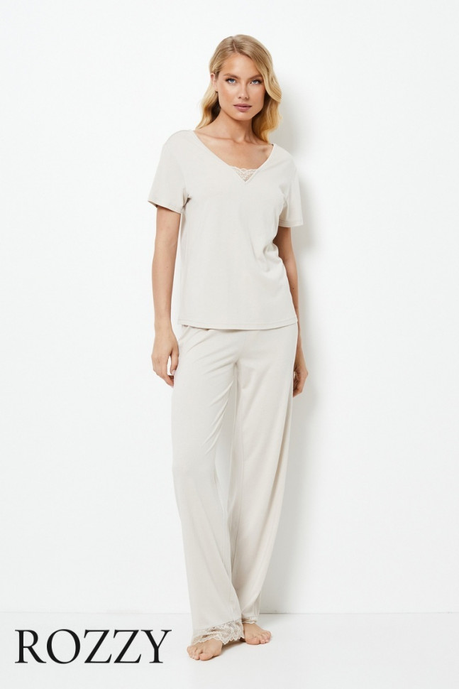 Пижама Aruelle Evelyn светло-бежевый