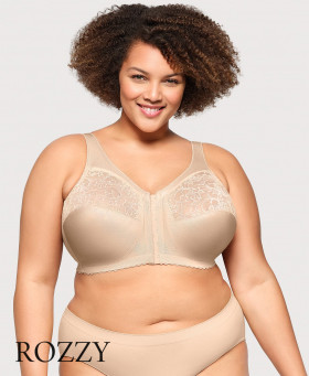 Бюстгальтер без косточек спереди застежка Glamorise GI1200 румяна